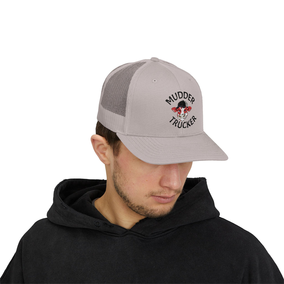 Mudder Trucker Embroidered Snapback Cap