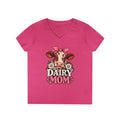 Dairy Mom Ayrshire V-Neck T-Shirt
