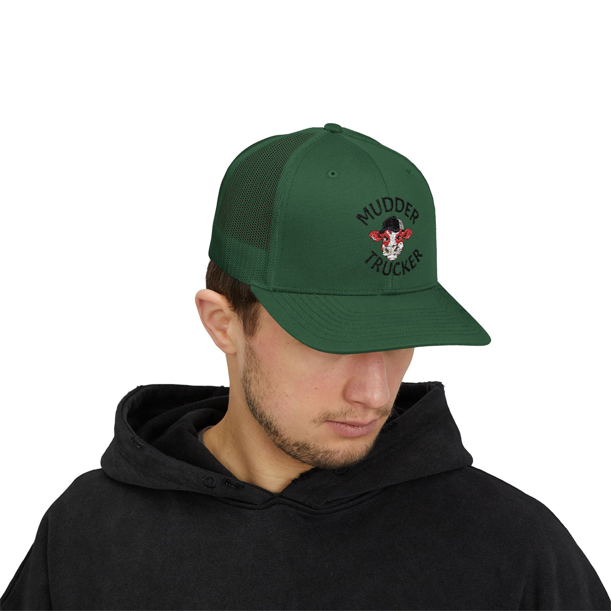 Mudder Trucker Embroidered Snapback Cap