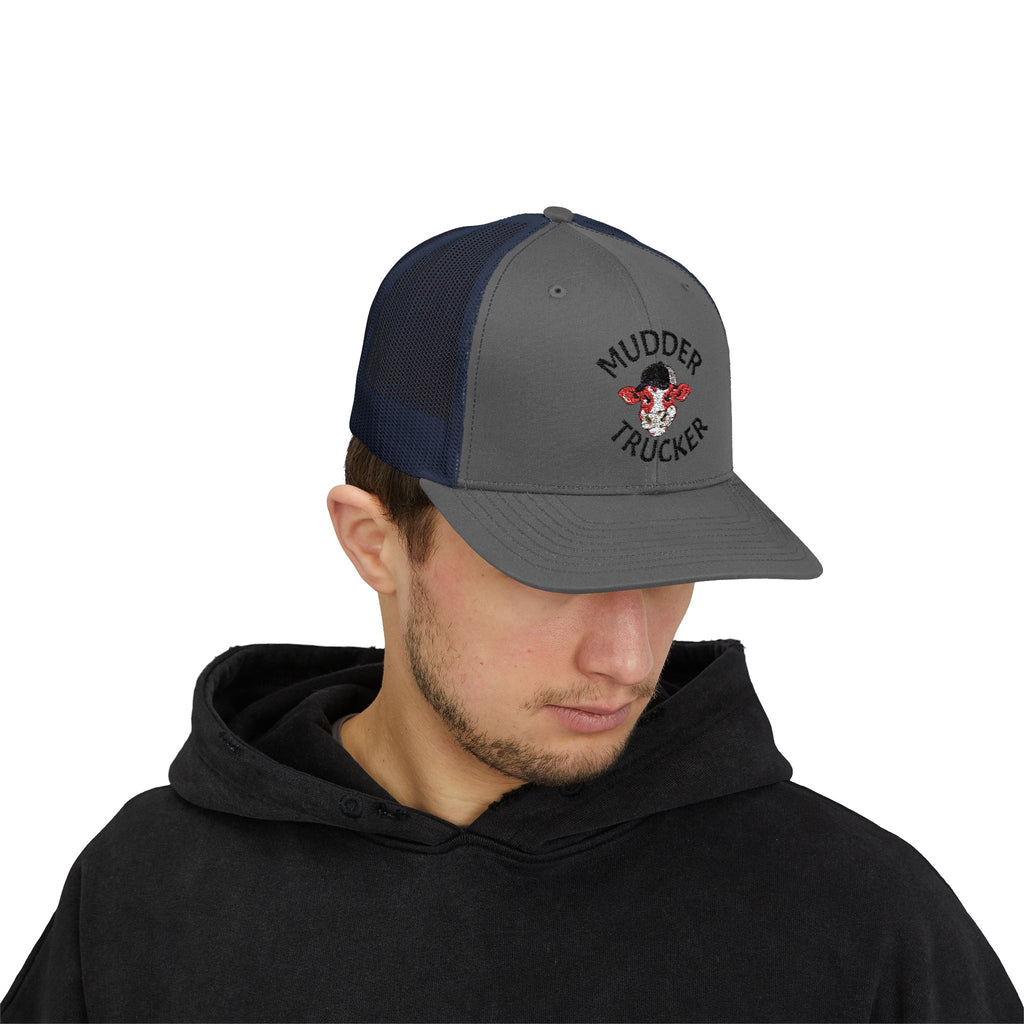 Mudder Trucker Embroidered Snapback Cap